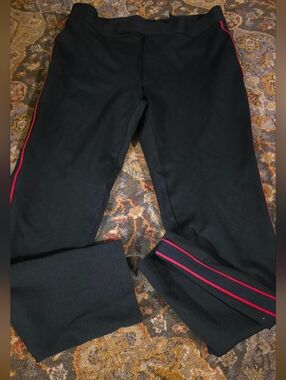 Ralph Lauren Classic Black  with Red Side Stripe Pants